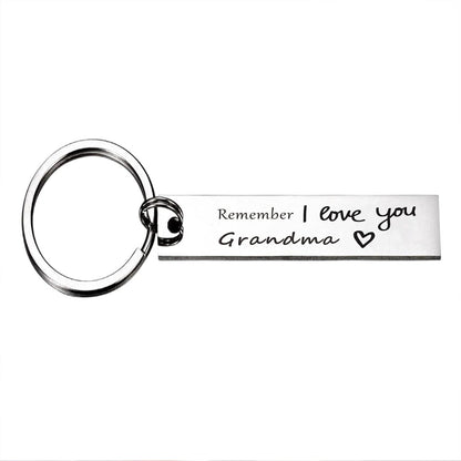 Grandma Grandmother Birthday Gifts, Remember I Love You Grandma Keychain, Grandma Christmas Gifts from Granddaughter Grandson Grandkids
