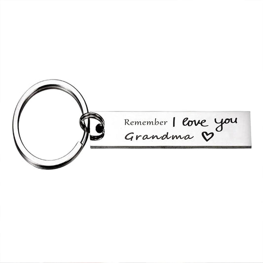Grandma Grandmother Birthday Gifts, Remember I Love You Grandma Keychain, Grandma Christmas Gifts from Granddaughter Grandson Grandkids