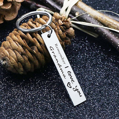 Grandma Grandmother Birthday Gifts, Remember I Love You Grandma Keychain, Grandma Christmas Gifts from Granddaughter Grandson Grandkids